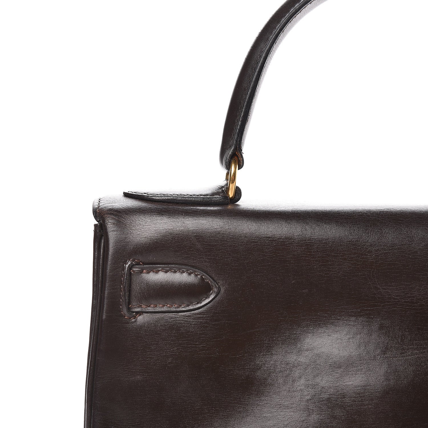 Hermes Box Kelly Retourne 28 Chocolate 14 of 35