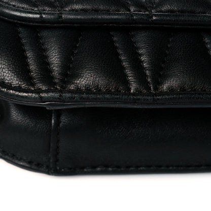 Versace Nappa Quilted Virtus Top Handle Shoulder Bag Black 20 of 21