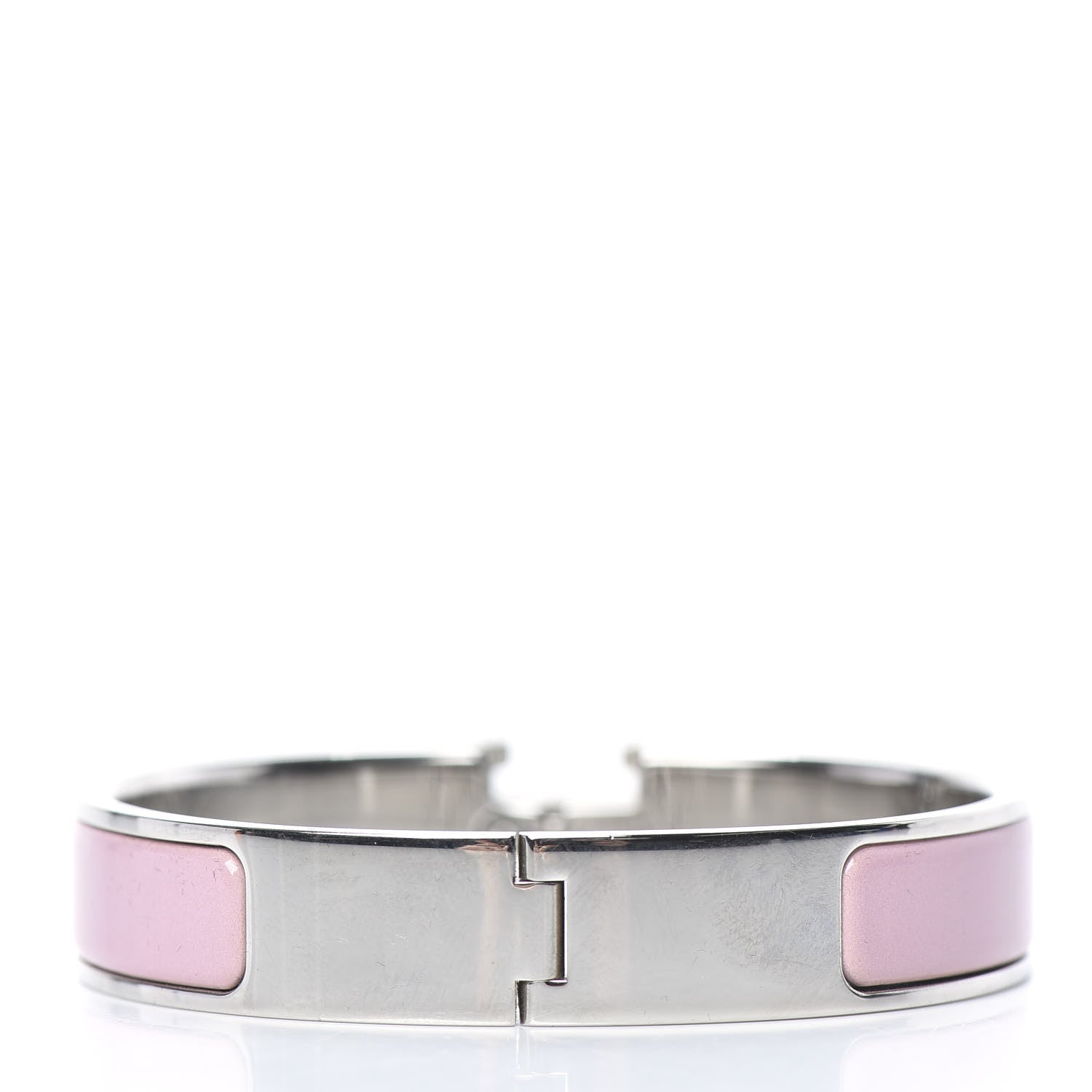 Hermes Enamel Narrow Clic Clac H Bracelet PM Rose Sakura 3 of 6