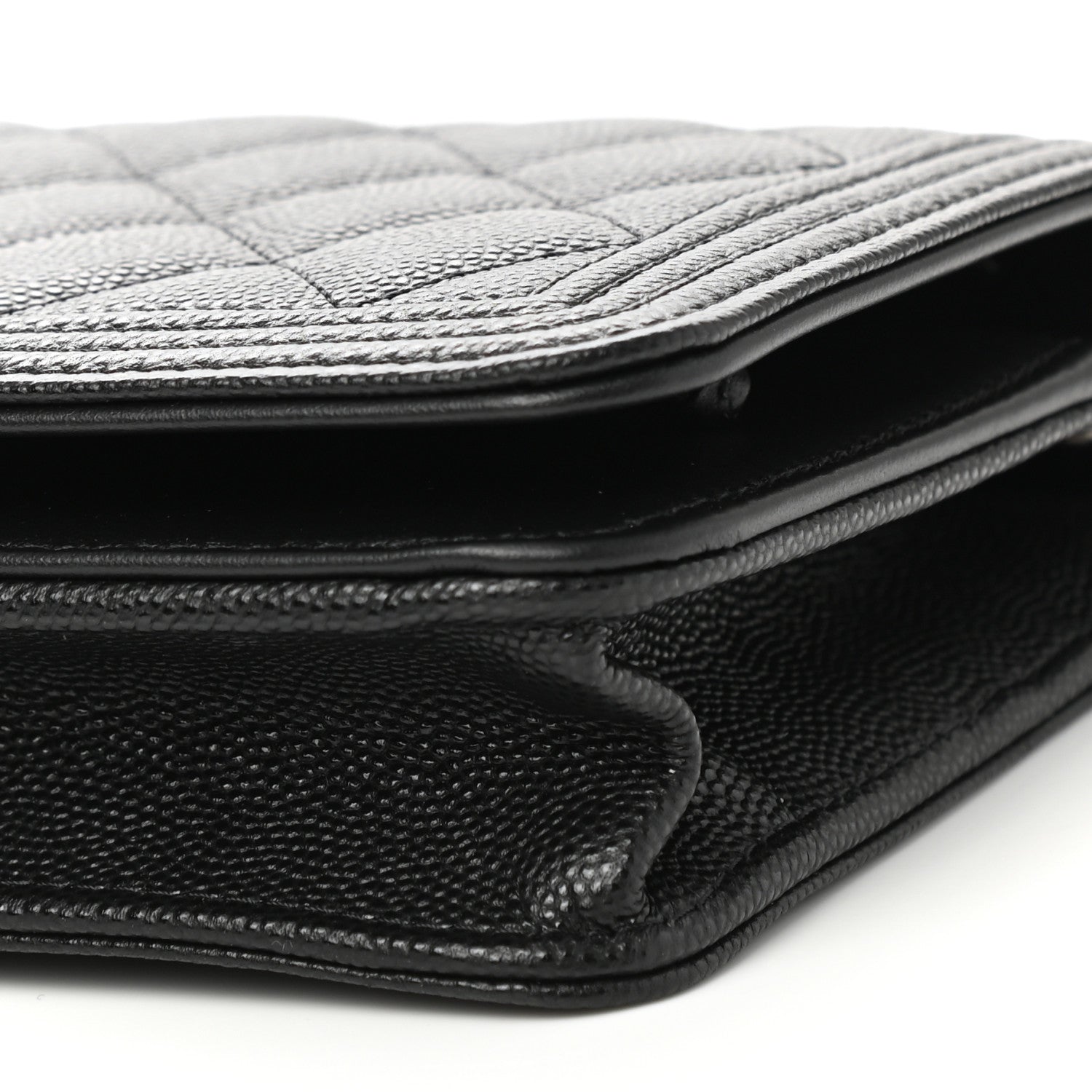 Chanel Caviar Quilted Boy Wallet On Chain WOC Black 11 of 14