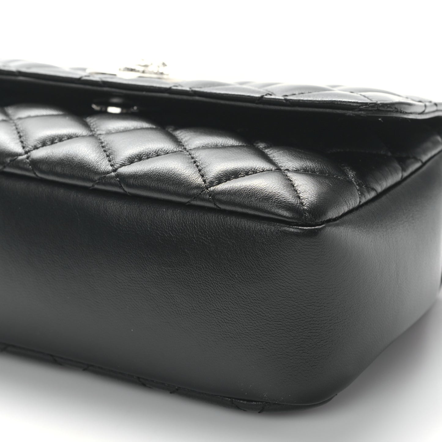 Nappa Quilted Medusa Small Chain Shoulder Bag Black