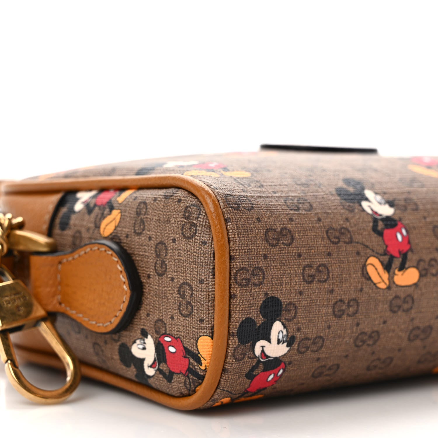 Gucci X DISNEY Mini Vintage GG Supreme Monogram Mickey Mouse Shoulder Bag Beige Vintage Sun Oil 8 of 10