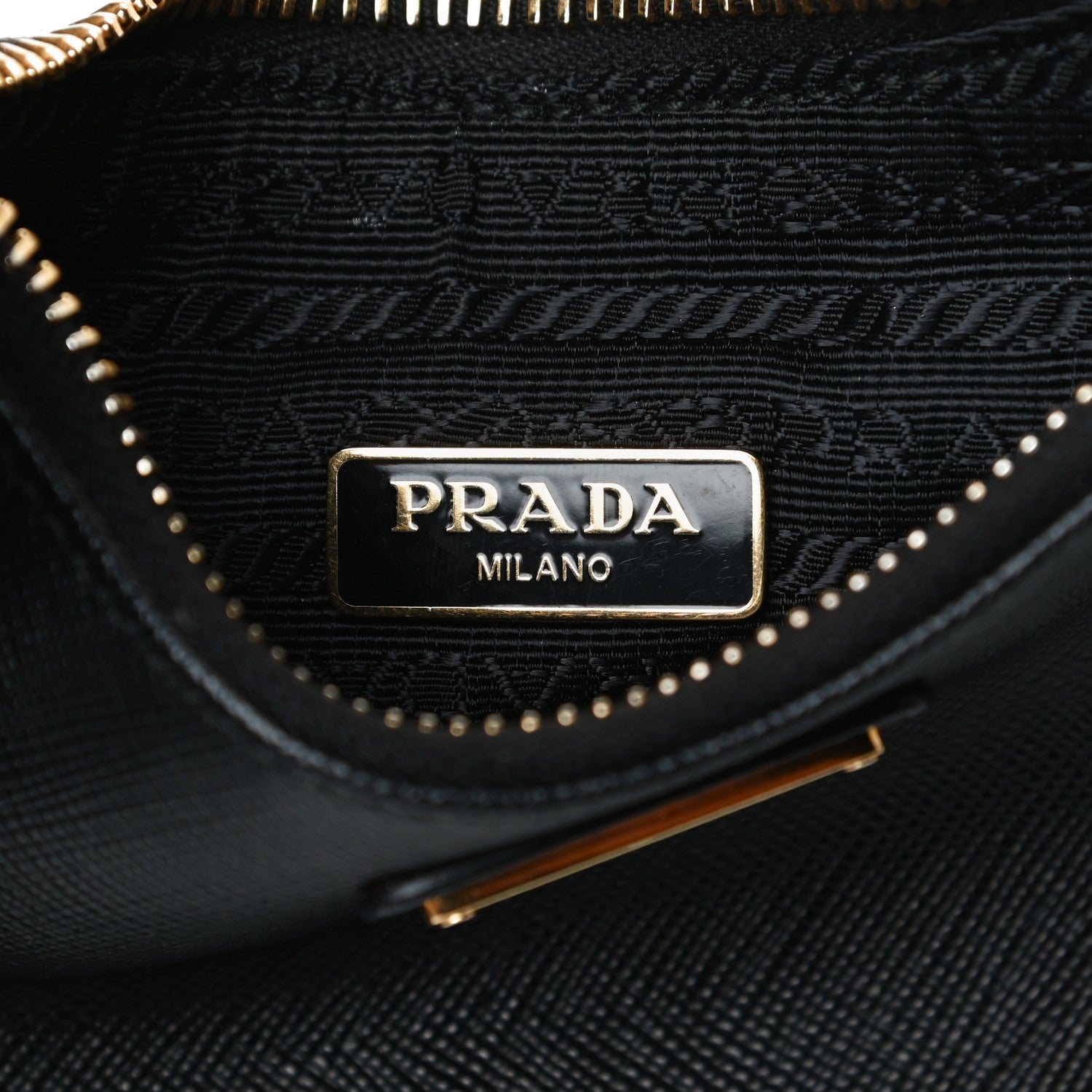 Prada Saffiano Lux Re-Edition 2005 Shoulder Bag Black 9 of 17