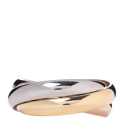 Cartier 18K Pink Yellow White Gold Classic Les Must De Trinity Ring 53 6.25 3 of 4