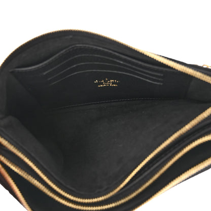 Louis Vuitton Empreinte Double Zip Pochette Black 7 of 11