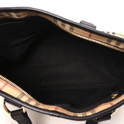 Burberry Haymarket Check Medium Regent Tote Chocolate 5 of 12