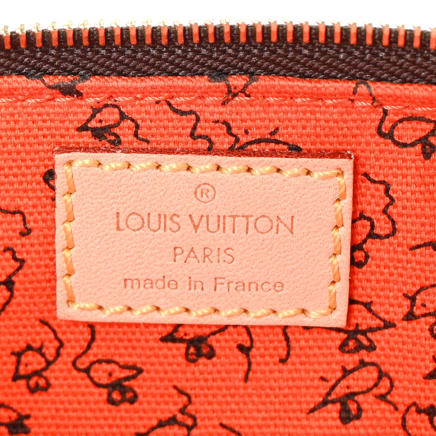 Louis Vuitton Catogram Elizabeth Pouch Orange Marron 6 of 6