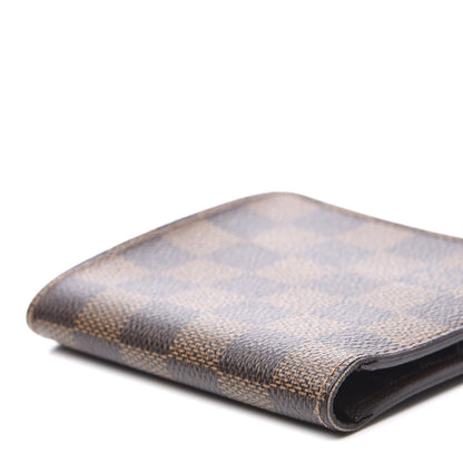 Louis Vuitton Damier Ebene Billfold Wallet 6 Credit Card Slots 9 of 10
