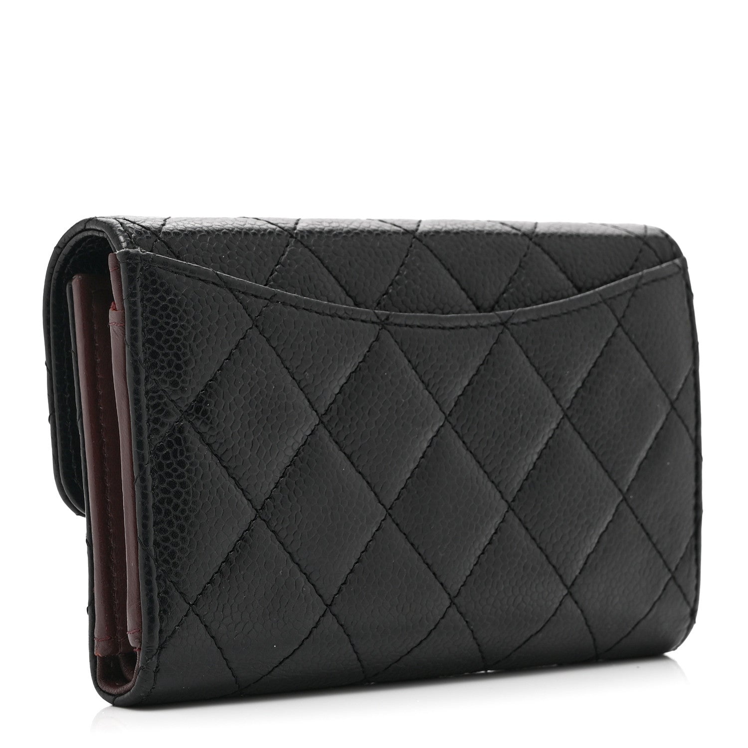 Chanel Caviar Quilted Medium Flap Wallet Black 3 of 12