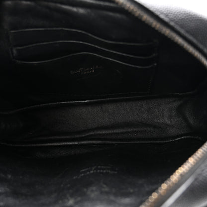 Saint Laurent Grain De Poudre Matelasse Monochrome Monogram Mini Lou Camera Bag Black 5 of 9