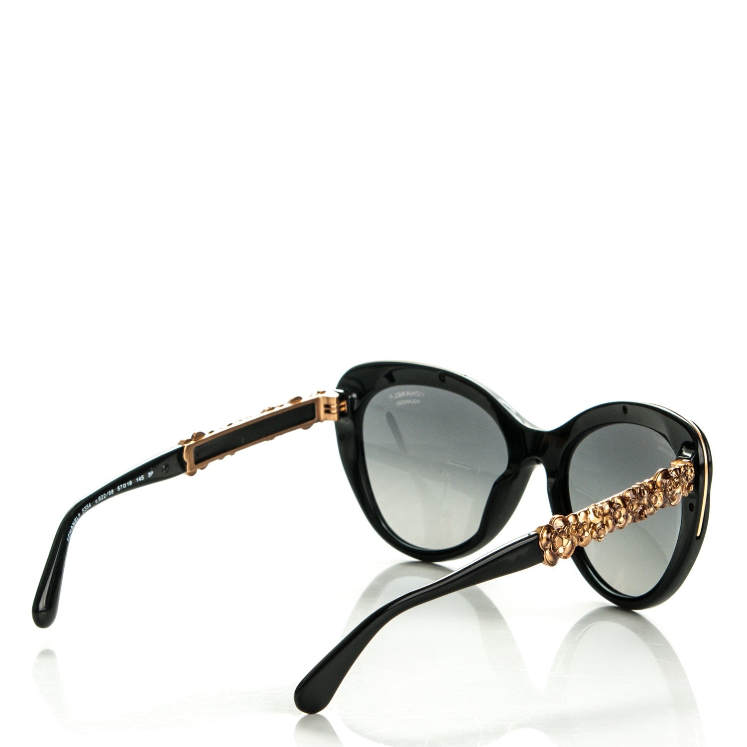 Chanel Bijou Cat Eye Sunglasses 5354 Black 4 of 6