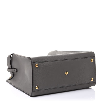 Fendi Cuoio Romano Selleria Bi-Color Medium Peekaboo X-Lite Moon Ghiaia 4 of 9
