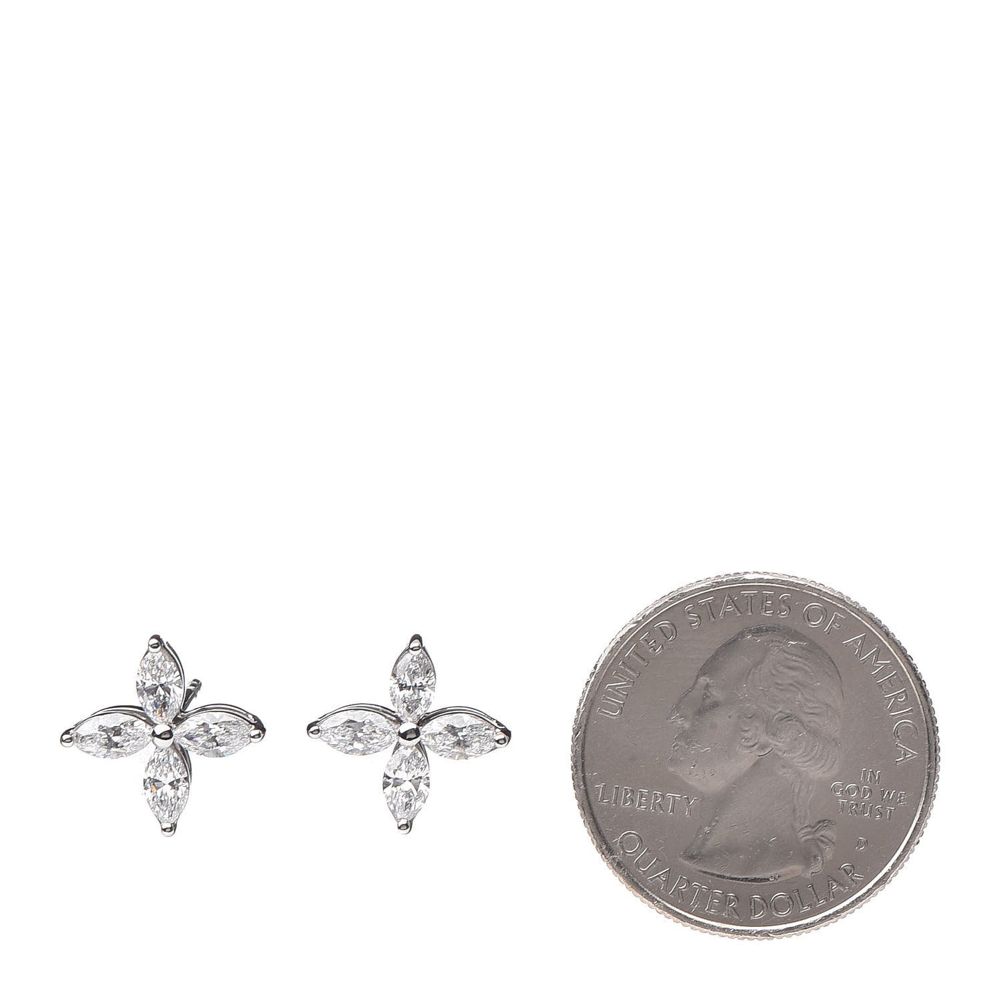 Platinum Diamond Large Victoria Earrings