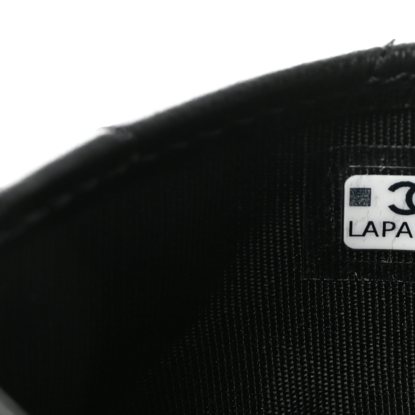 Lambskin Quilted Card Holder Black