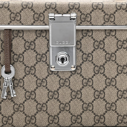 Gucci GG Supreme Monogram Globe-Trotter Beauty Case Brown 8 of 10