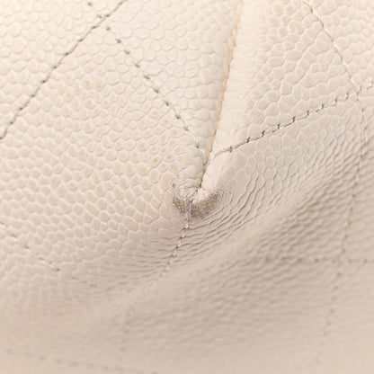 Chanel Caviar Quilted City Walk Hobo White 14 of 14