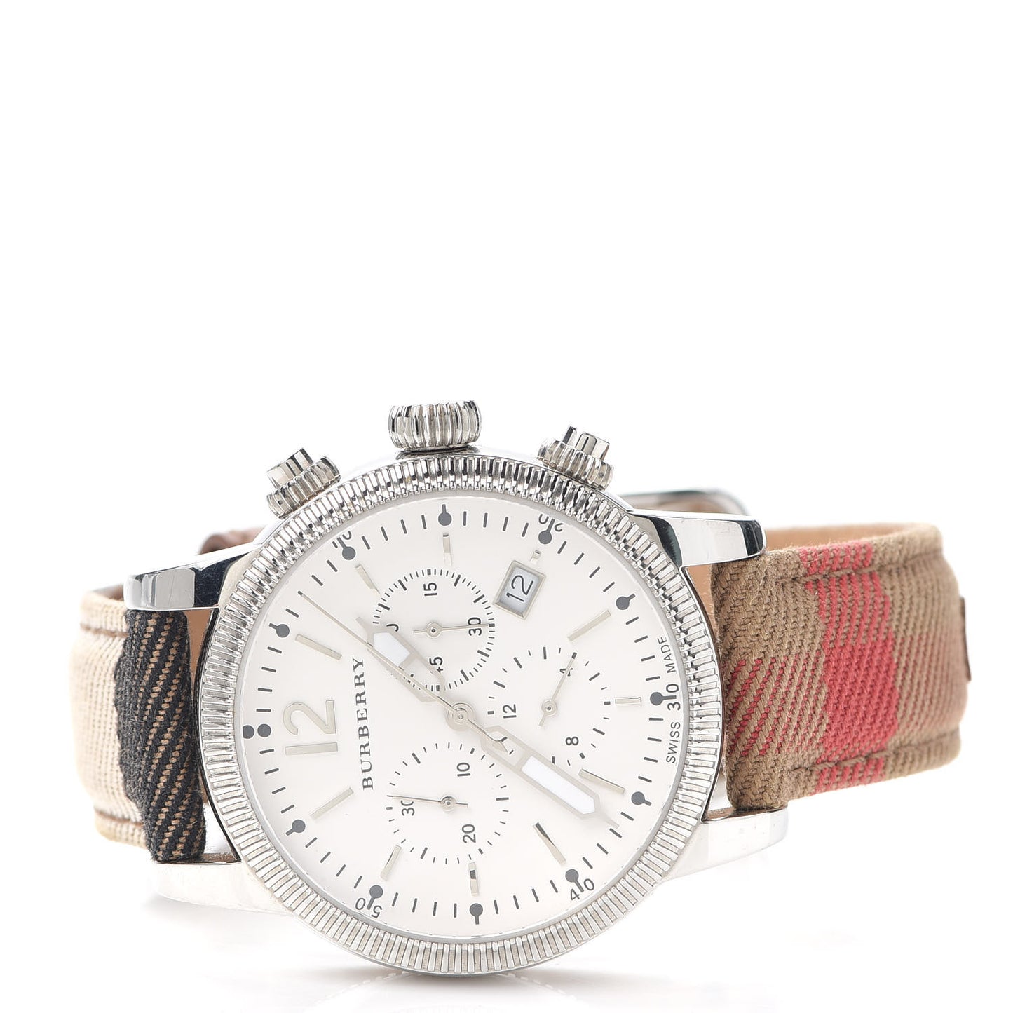 Stainless Steel Calfskin 42mm Chronograph Quartz Watch BU7820