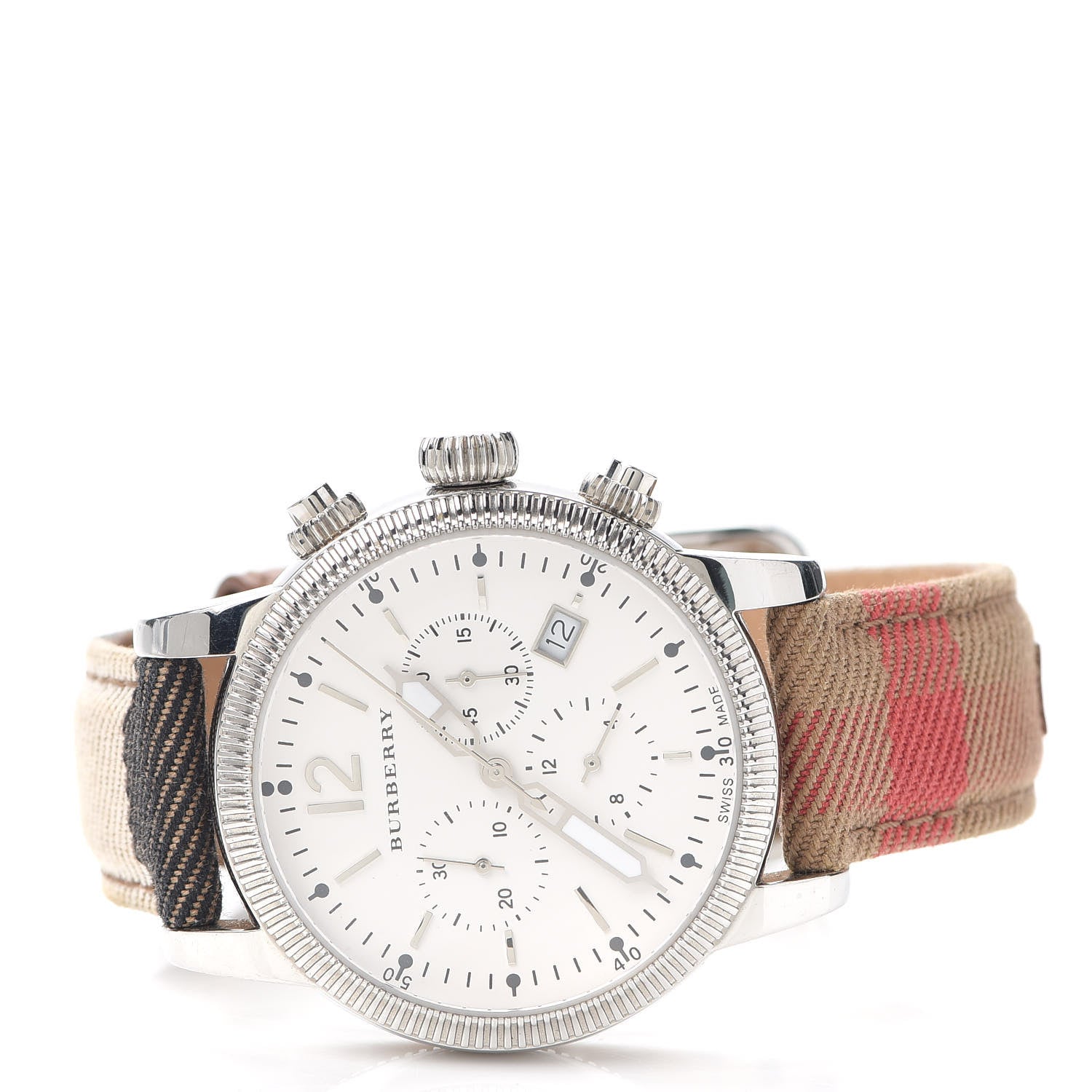 Burberry Stainless Steel Calfskin 42mm Chronograph Quartz Watch BU7820 2 of 5