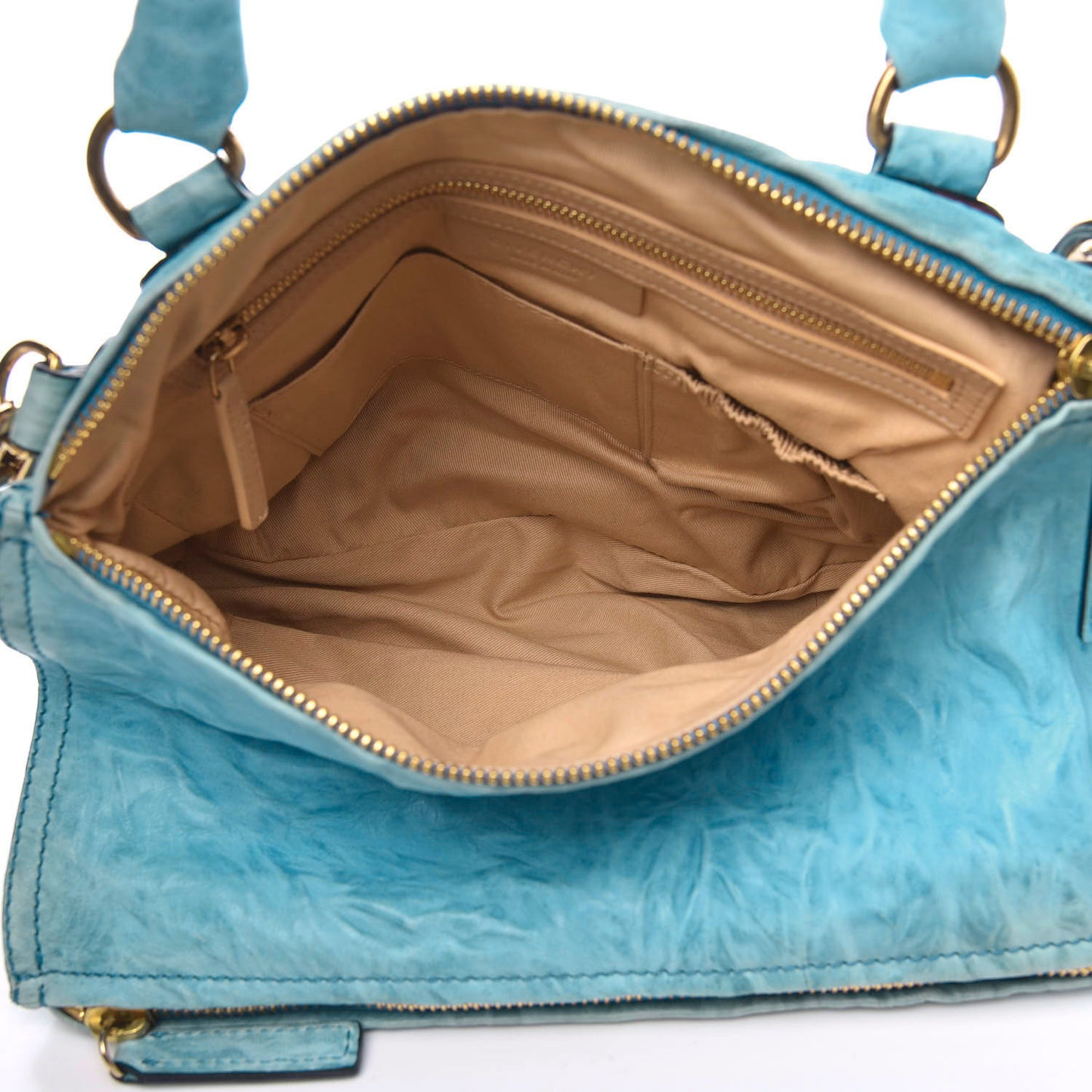 Tumbled Sheepskin Large Pandora Sky Blue