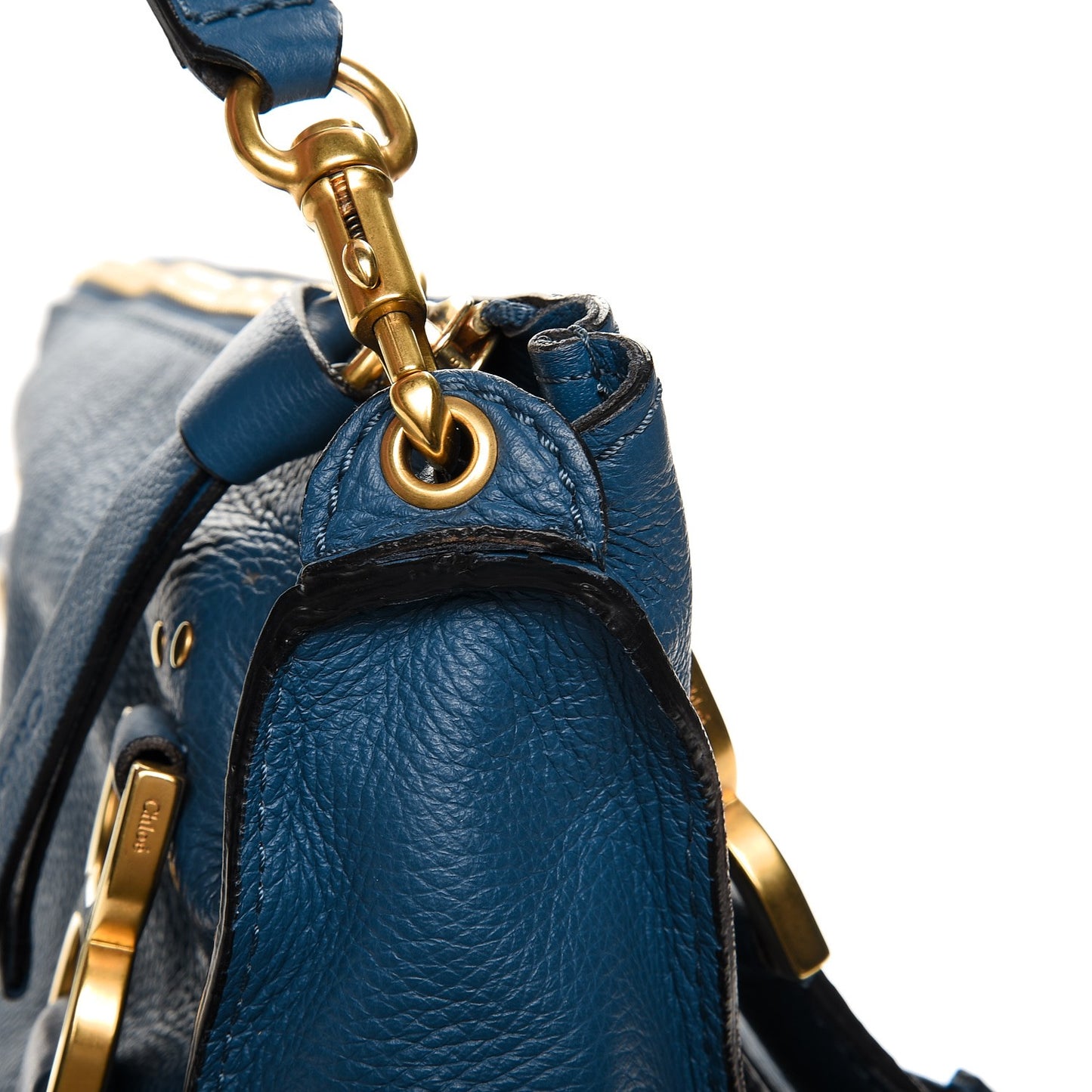 Calfskin Medium Marcie Satchel Factory Blue