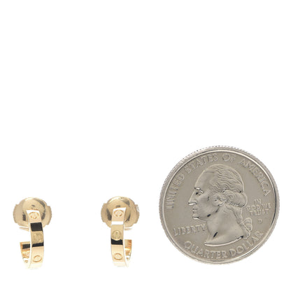 Cartier 18K Yellow Gold Small LOVE Hoop Earrings 2 of 6