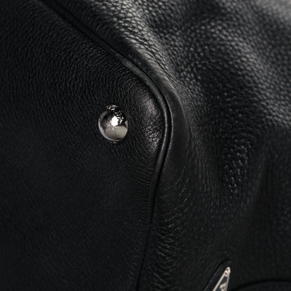 Prada Vitello Daino Tote Black 12 of 16