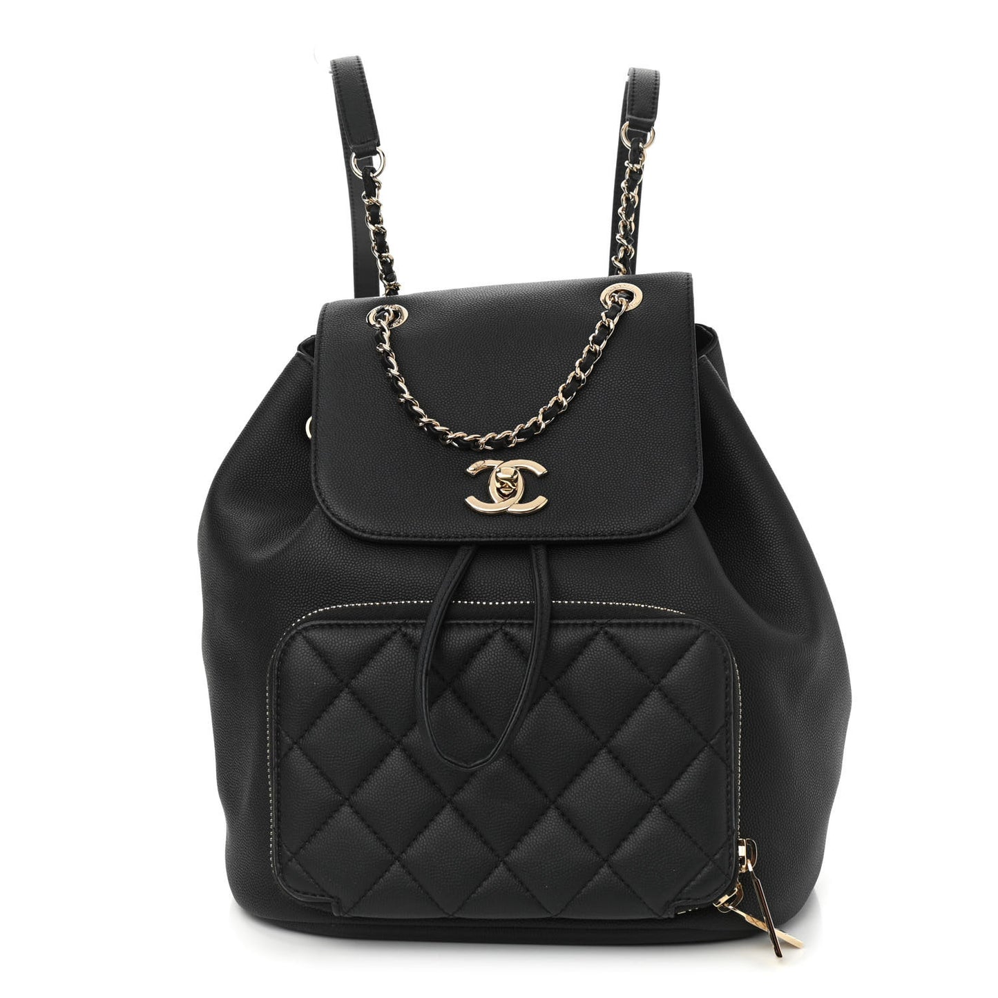 Caviar Quilted Business Affinity Backpack Black