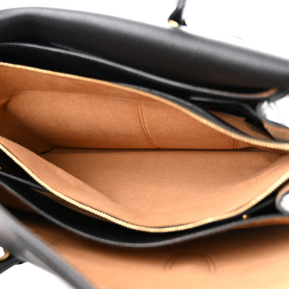 MCM Grained Calfskin Large Milla Tote Black 7 of 12