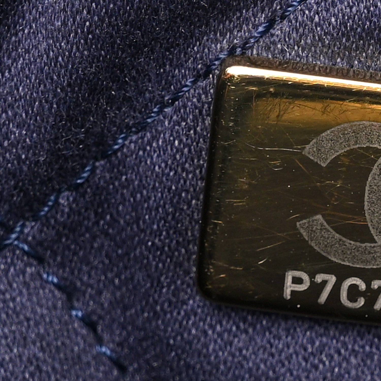 Chanel Shiny Calfskin Quilted Small Chanel 22 Navy 8 of 11