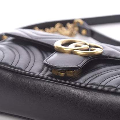 Gucci Calfskin Matelasse Mini GG Marmont Shoulder Bag Black 14 of 14
