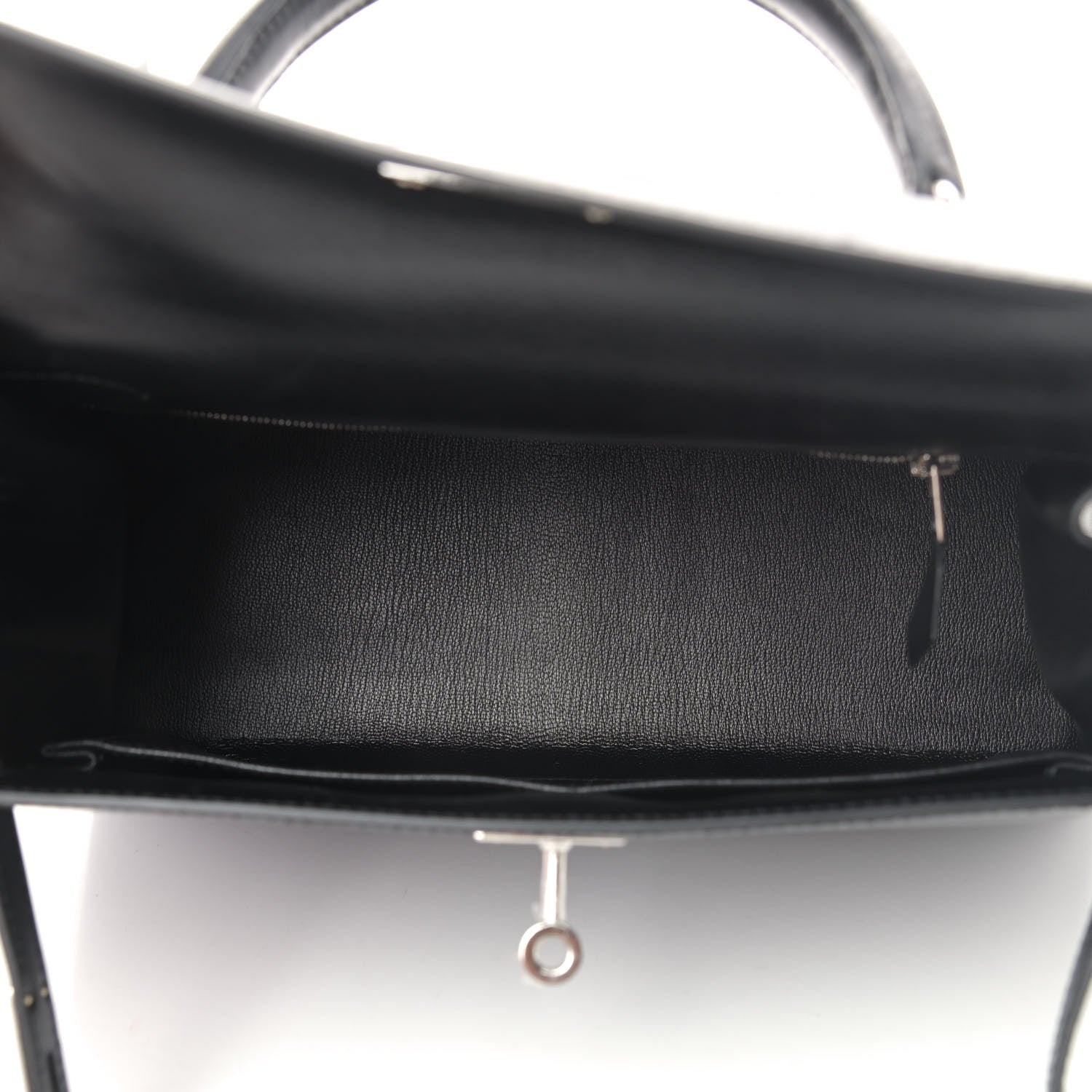 Hermes Tadelakt Kelly Sellier 28 Black 4 of 7