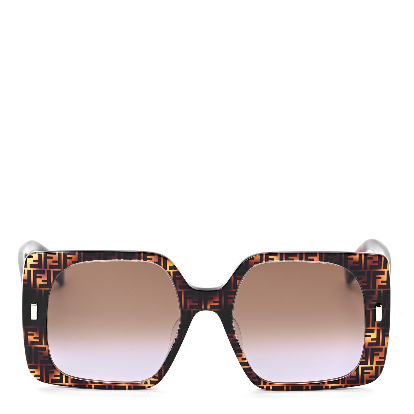 Acetate Fendi Bold Sunglasses FE40036U Havana Black
