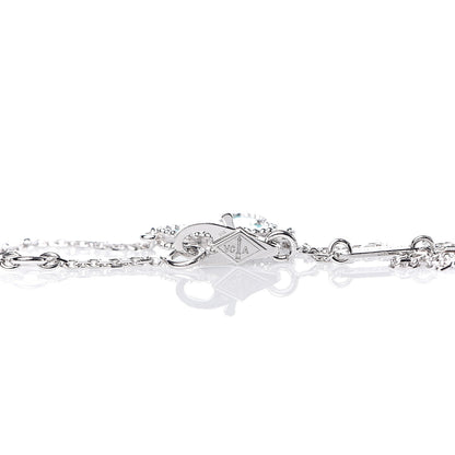 Van Cleef & Arpels 18K White Gold Turquoise Sweet Alhambra Butterfly Bracelet 4 of 7