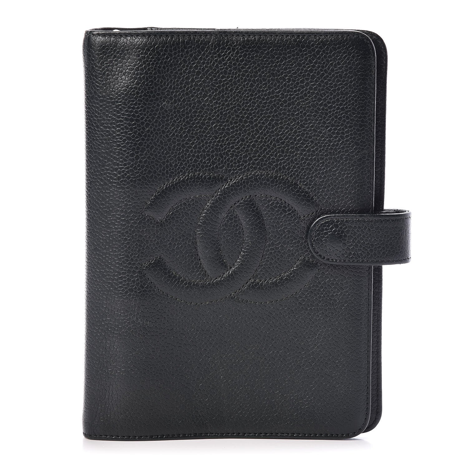 Chanel Caviar Timeless CC Ring Agenda Planner Dark Green 1 of 10