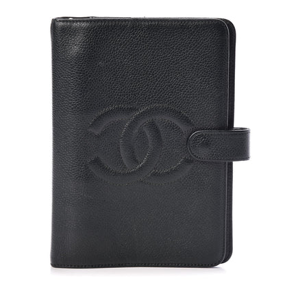 Chanel Caviar Timeless CC Ring Agenda Planner Dark Green 1 of 10