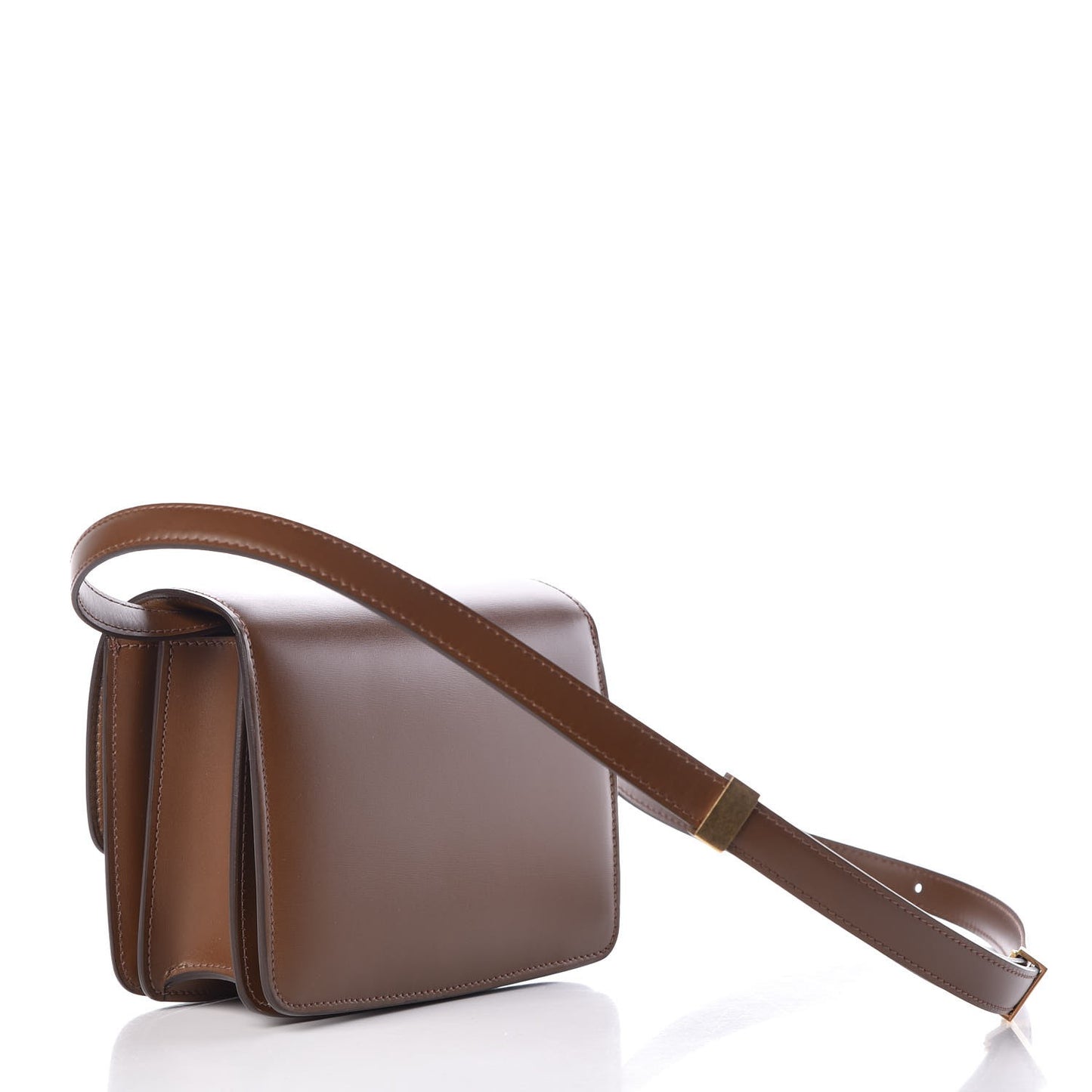 Smooth Calfskin Small Classic Box Flap Bag Camel