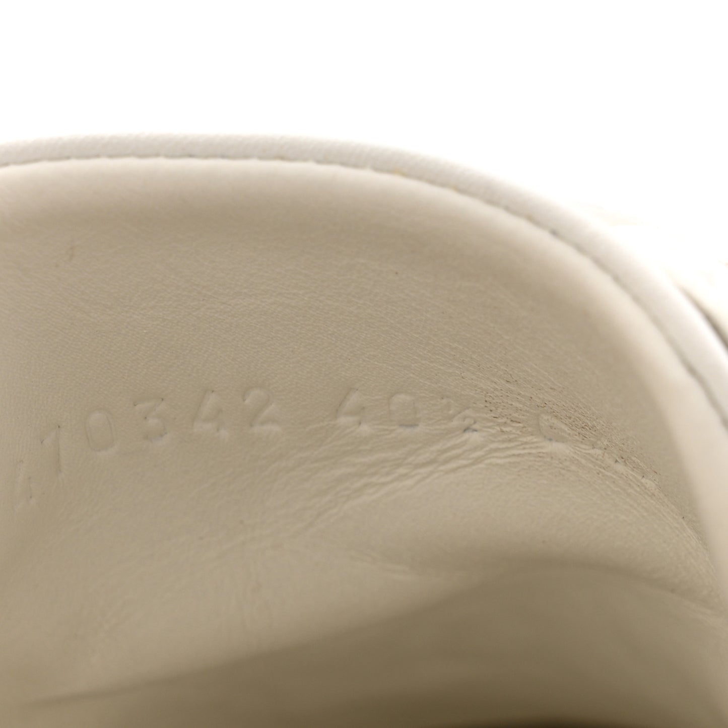 Calfskin Ayers Web Blind for Love Embroidered Womens Ace Sneakers 40.5 White