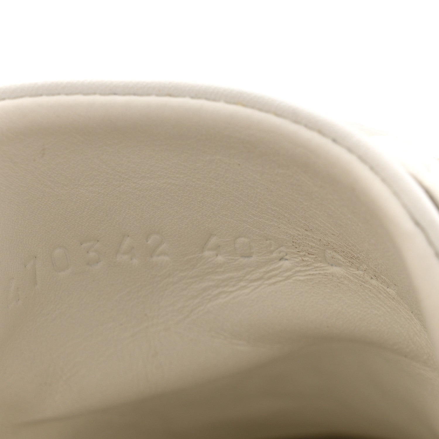 Gucci Calfskin Ayers Web Blind for Love Embroidered Womens Ace Sneakers 40.5 White 10 of 13