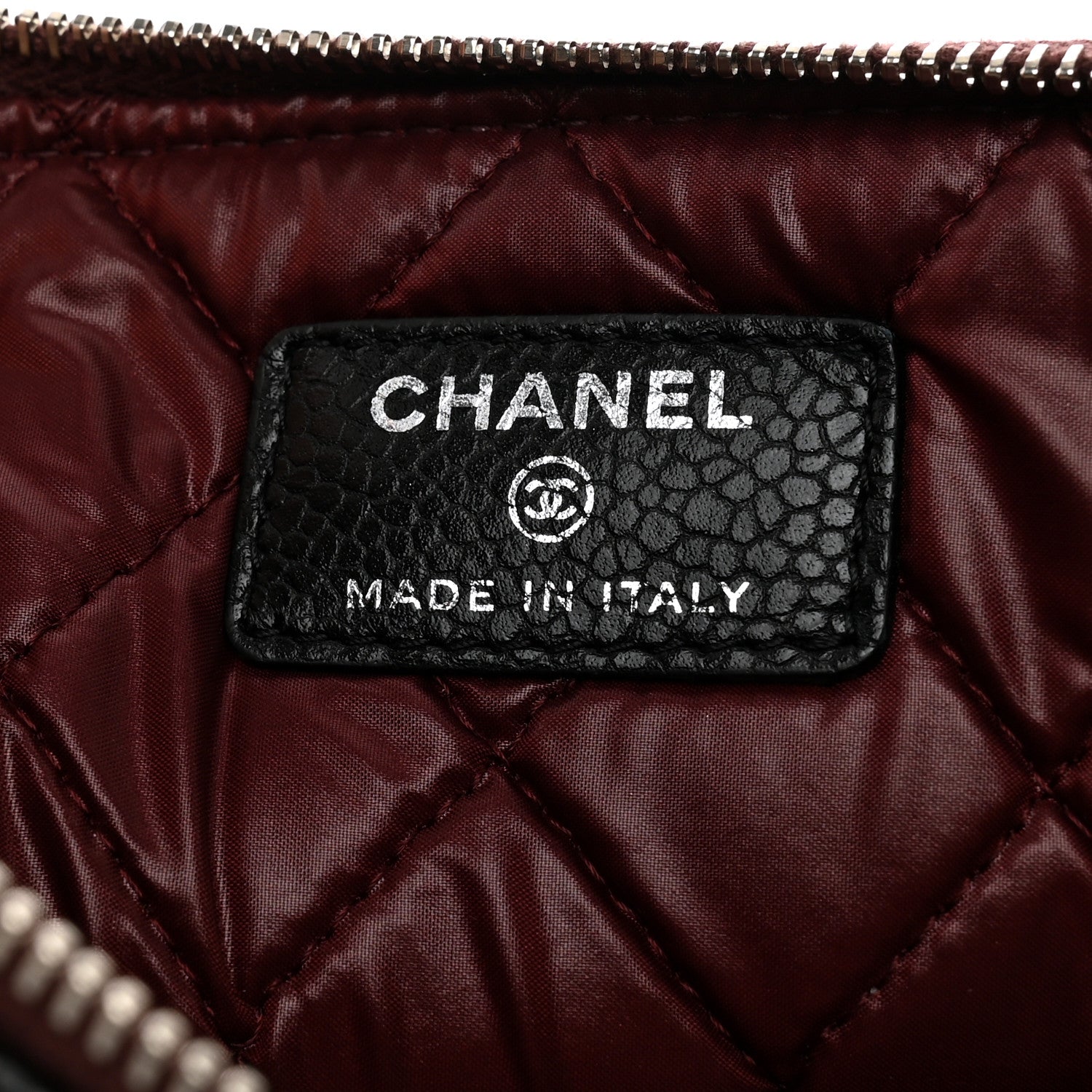 Chanel Caviar Quilted Medium Cosmetic Case Black 6 of 7