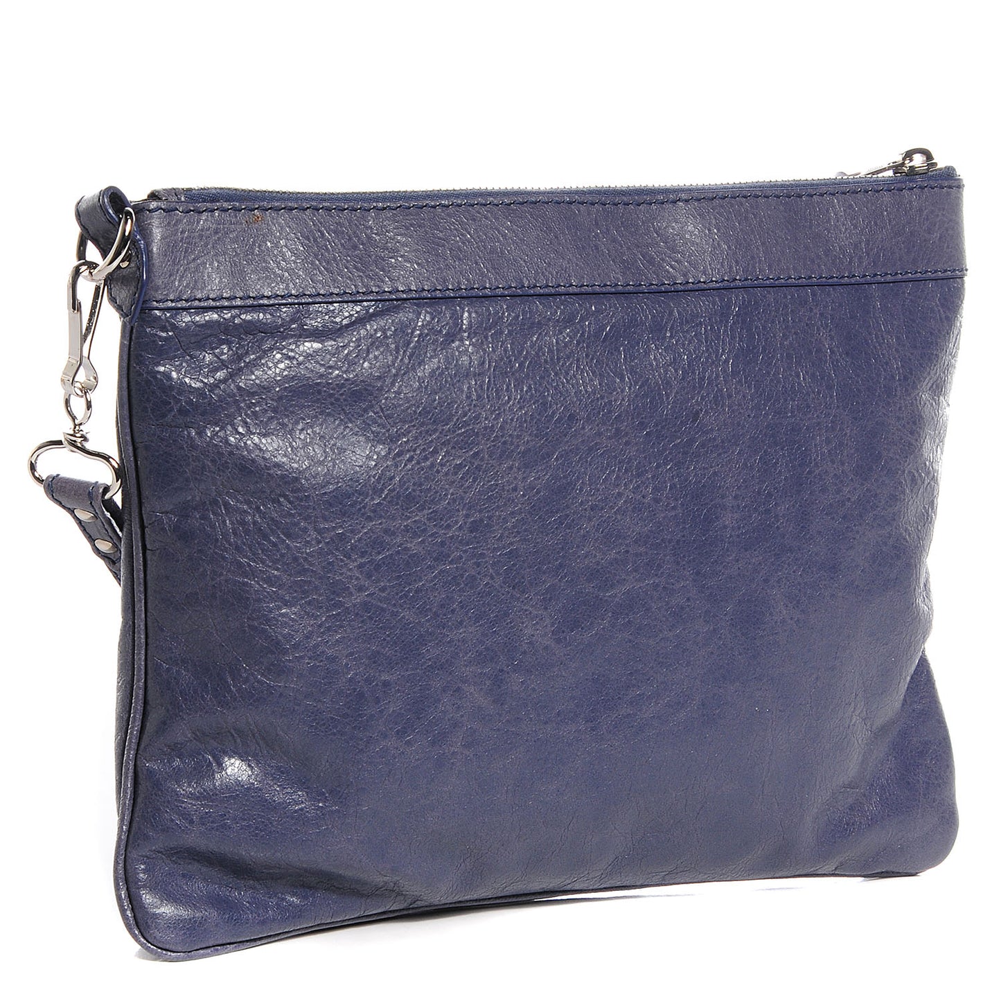 Agneau Giant Silver Hardware 12 Flat Handle Clutch Jacynthe
