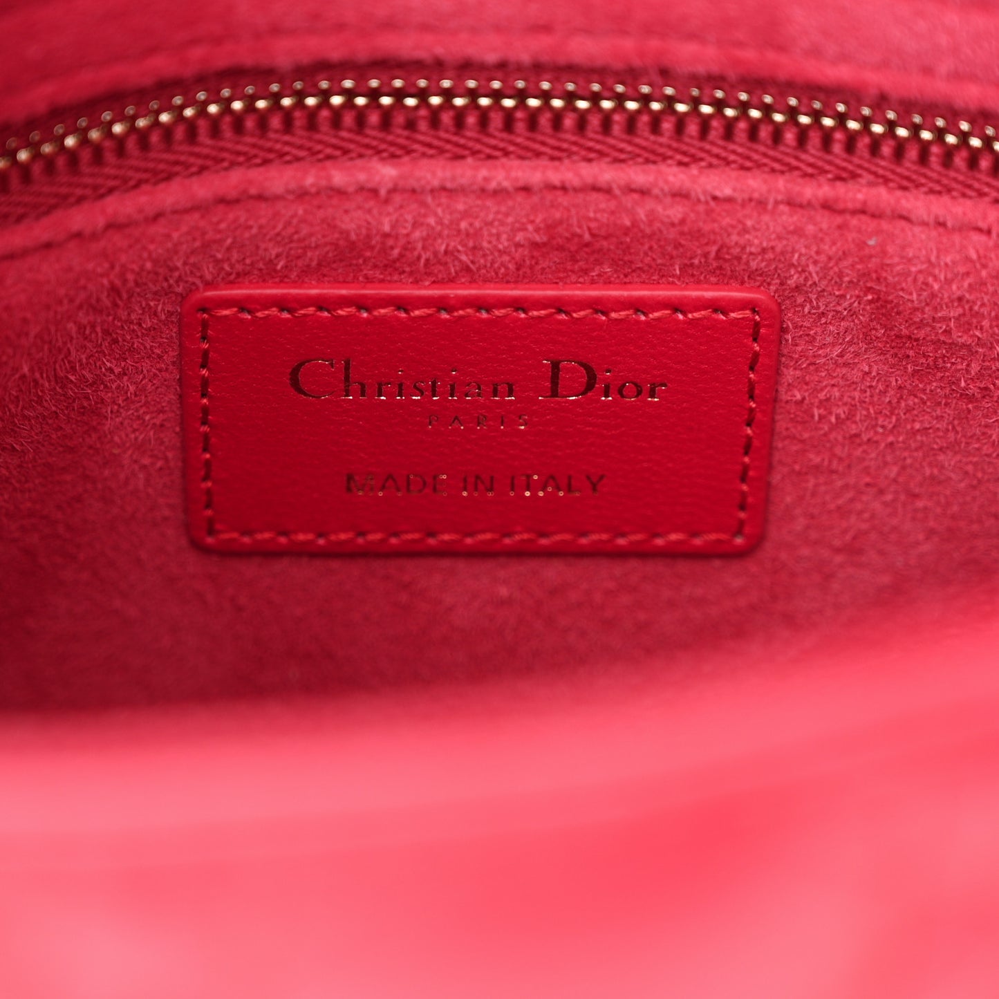 Lambskin Cannage Dioramour Small My ABCDior Lady Dior Fraise