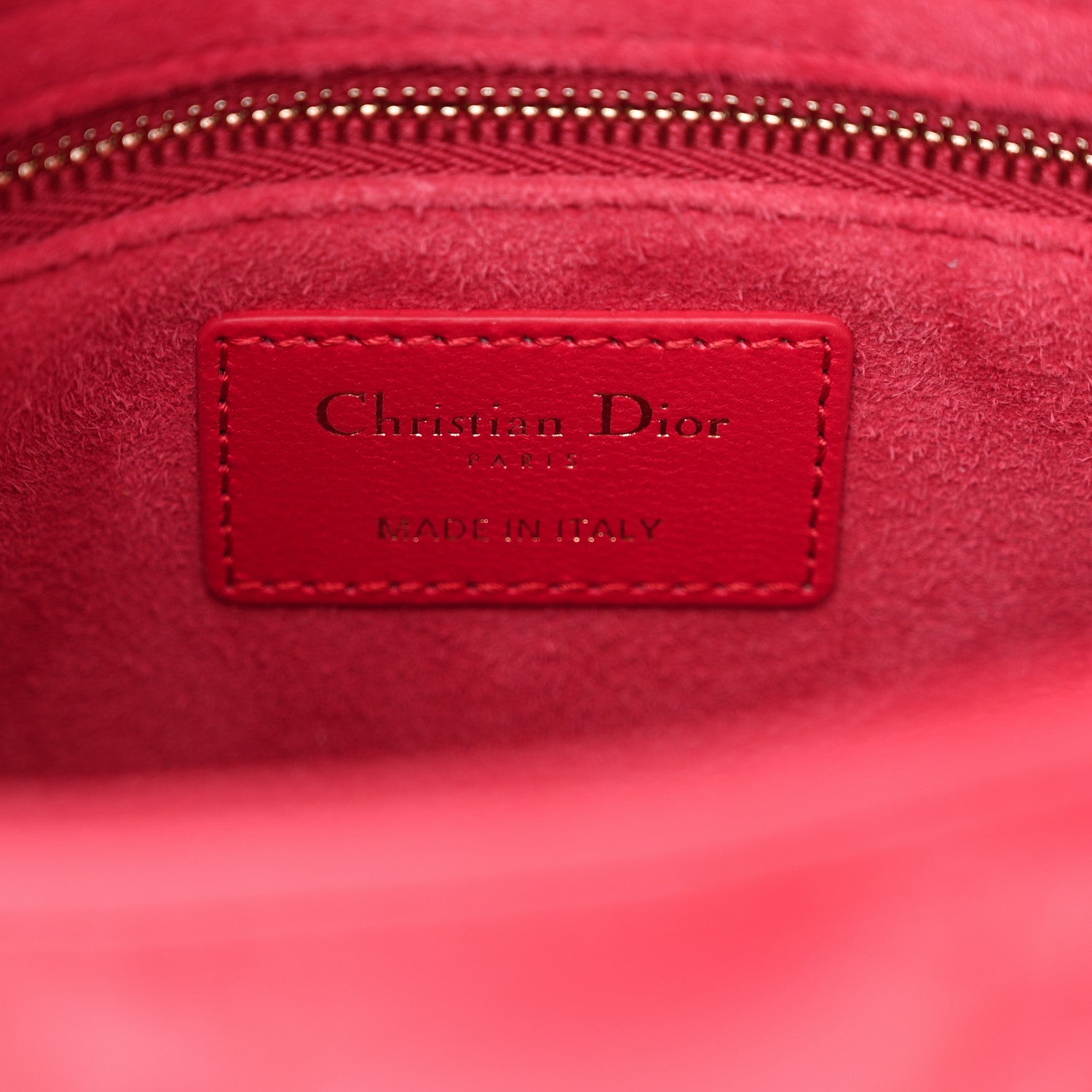 Christian Dior Lambskin Cannage Dioramour Small My ABCDior Lady Dior Fraise 6 of 10
