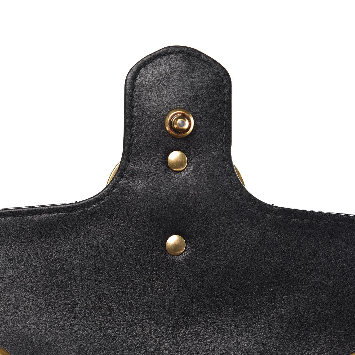 Gucci Calfskin Matelasse Mini GG Marmont Shoulder Bag Black 9 of 11