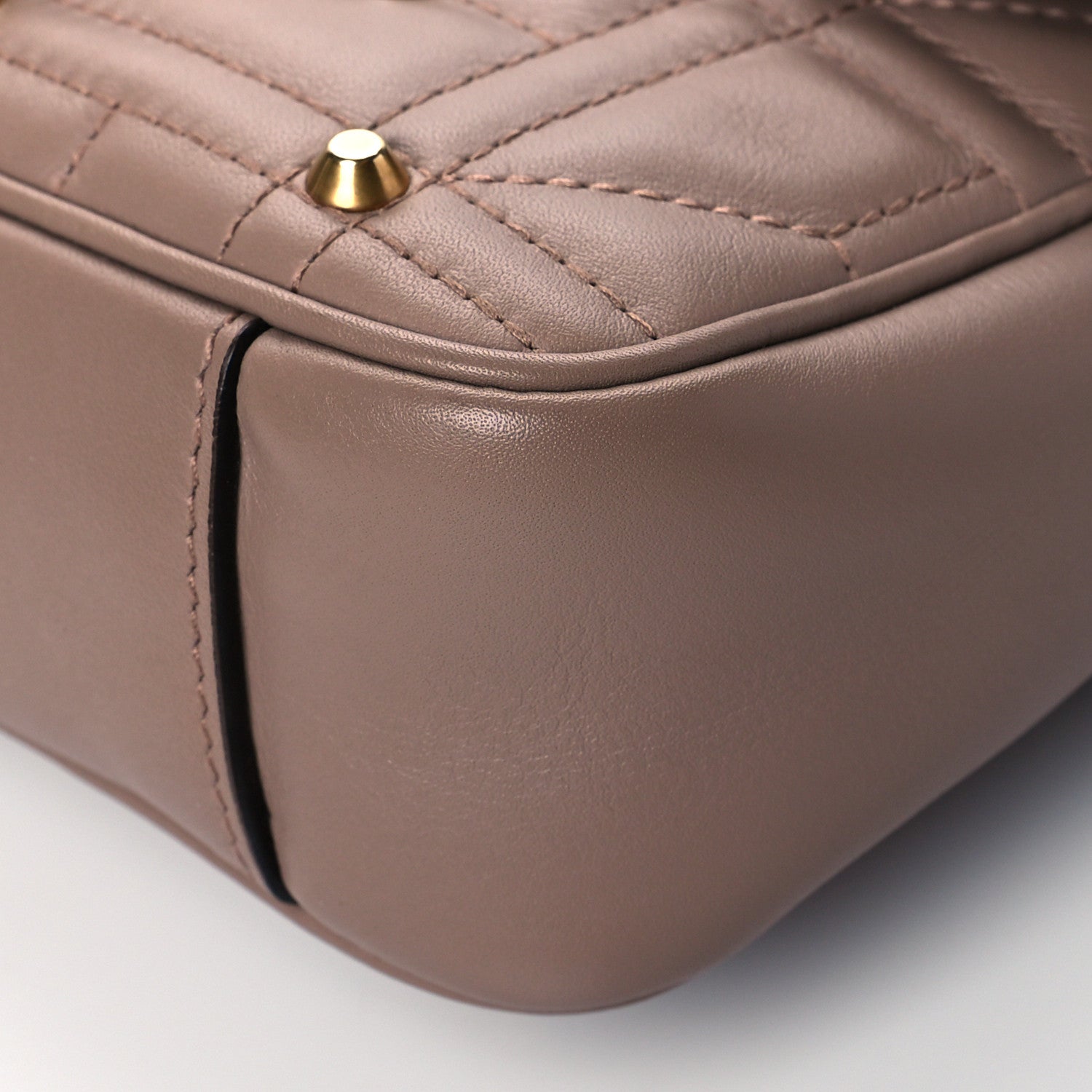 Gucci Calfskin Matelasse Studded Mini Pearly GG Marmont Shoulder Bag Porcelain Rose 10 of 10