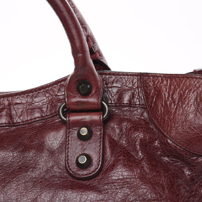 Balenciaga Agneau Classic Hardware City Dark Wine 14 of 18