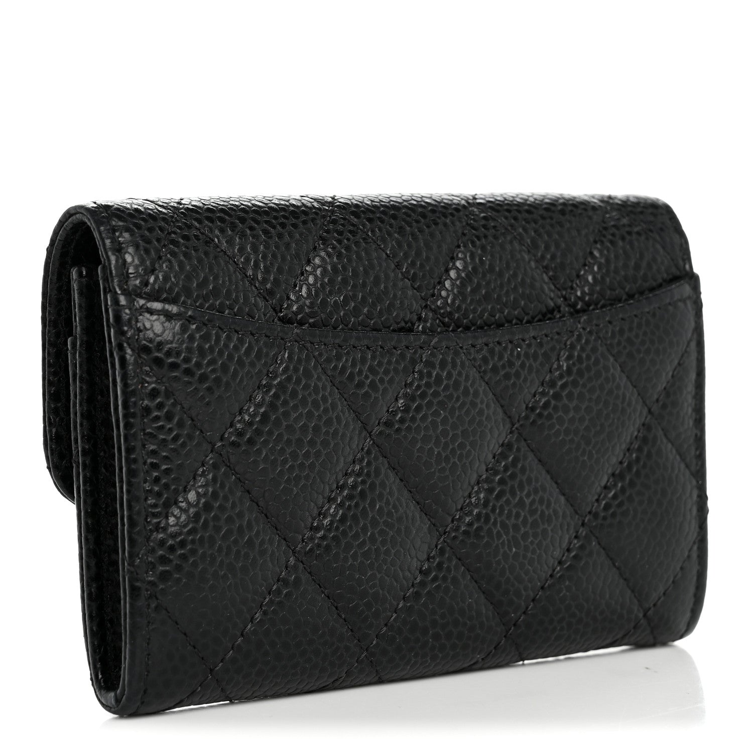 Chanel Caviar Quilted Flap Card Holder Black 3 of 8