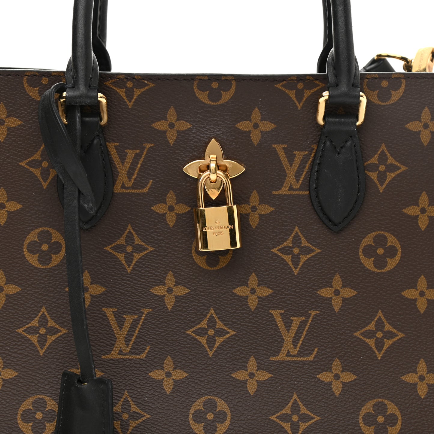 Monogram Flower Tote Black