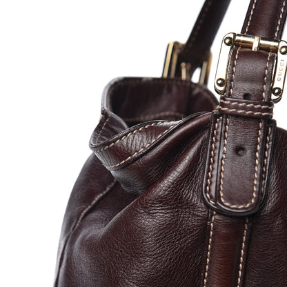 Gucci Calfskin Medium Britt Tote Dark Brown 11 of 16