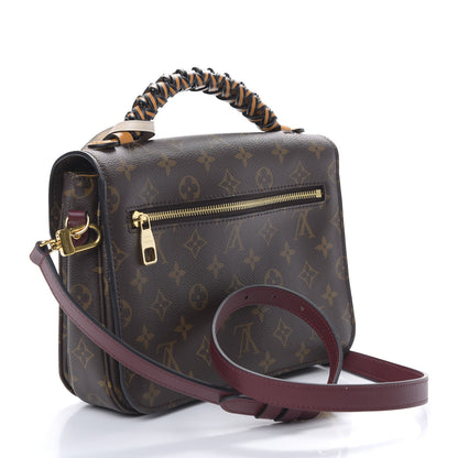 Louis Vuitton Monogram Braided Pochette Metis Safran 2 of 8
