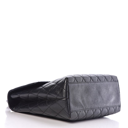 Chanel Caviar Quilted Jumbo Kelly Flap Black 4 of 16
